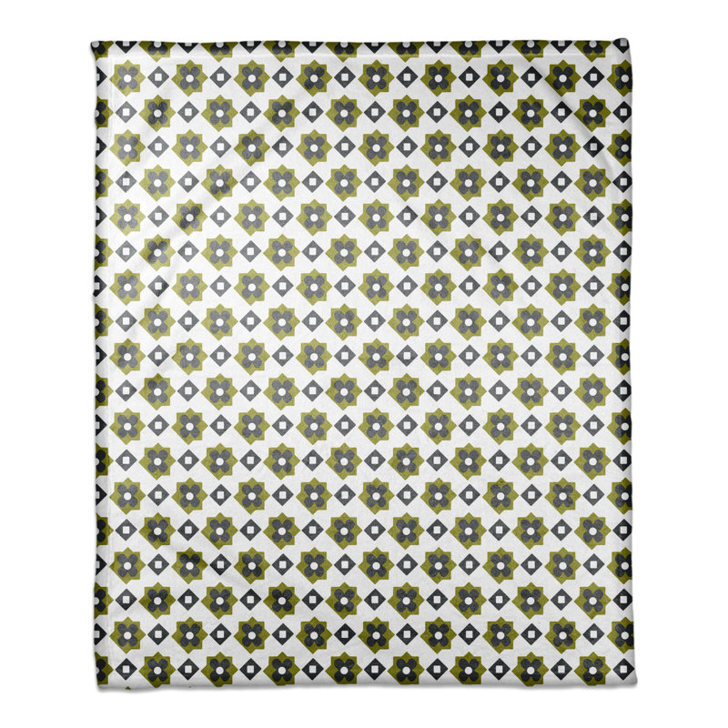 Hand Woven Throw Blanket, Green