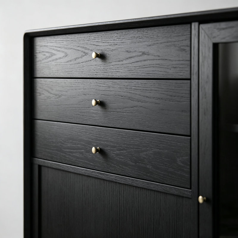 Buffet Simple Kitchen, Noir