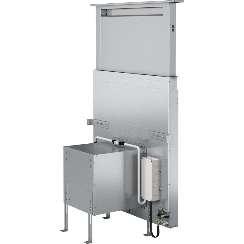 Zephyr Treviso 30 in. 600 CFM Telescopic Downdraft System with Single Blower in Stainless Steel