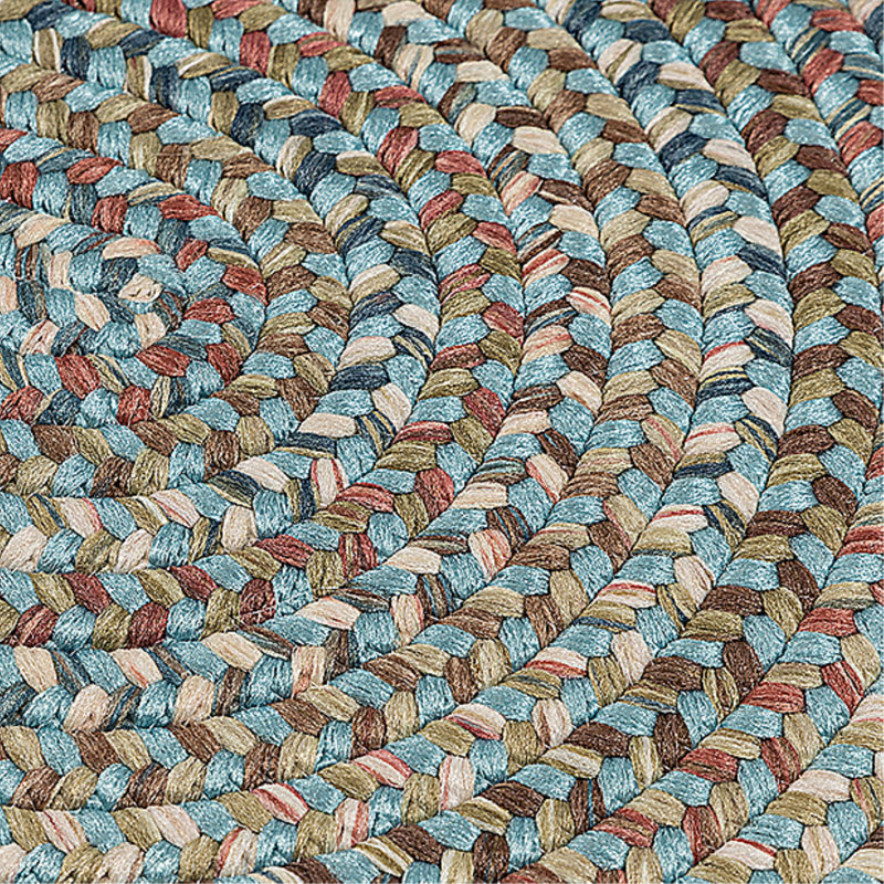 Tapis réversible Kipton - bleu clair, Ovale 10 pi x 13 pi