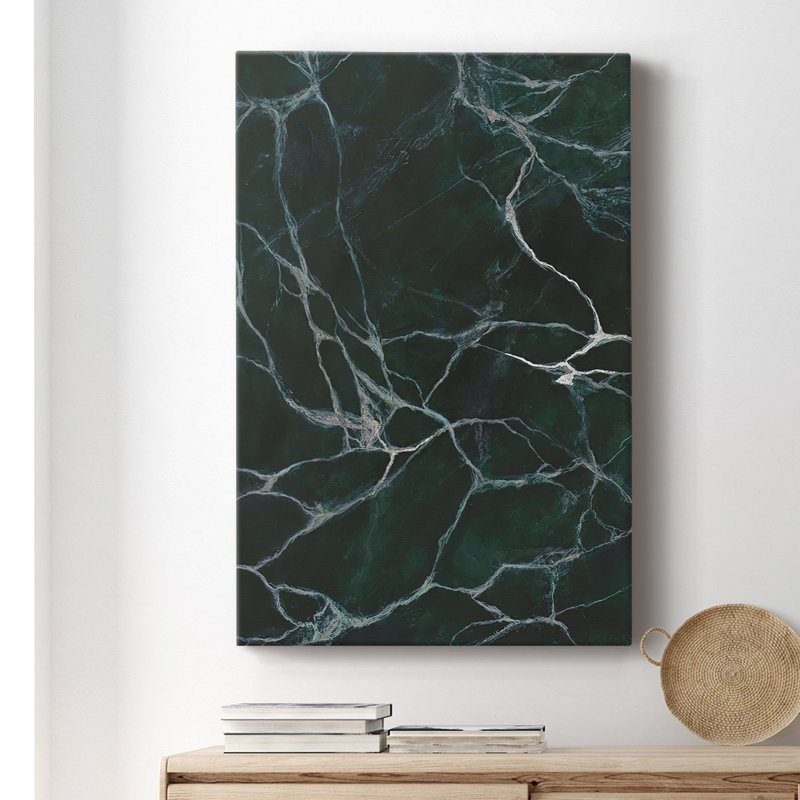 Jade Marble I - impression sur toile tendue, H 18 po x l 12 po x P 1,5 po