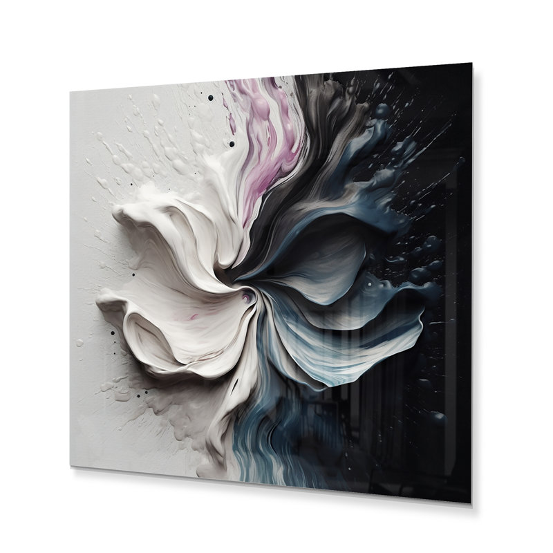 Kelilah Delicate Brushstrokes, peinture abstraite III, H 16 po x l 16 po x P 1 po