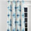 Rideaux Modern Window - rideau à œillets à motif écossais bleu clair - 1 panneau