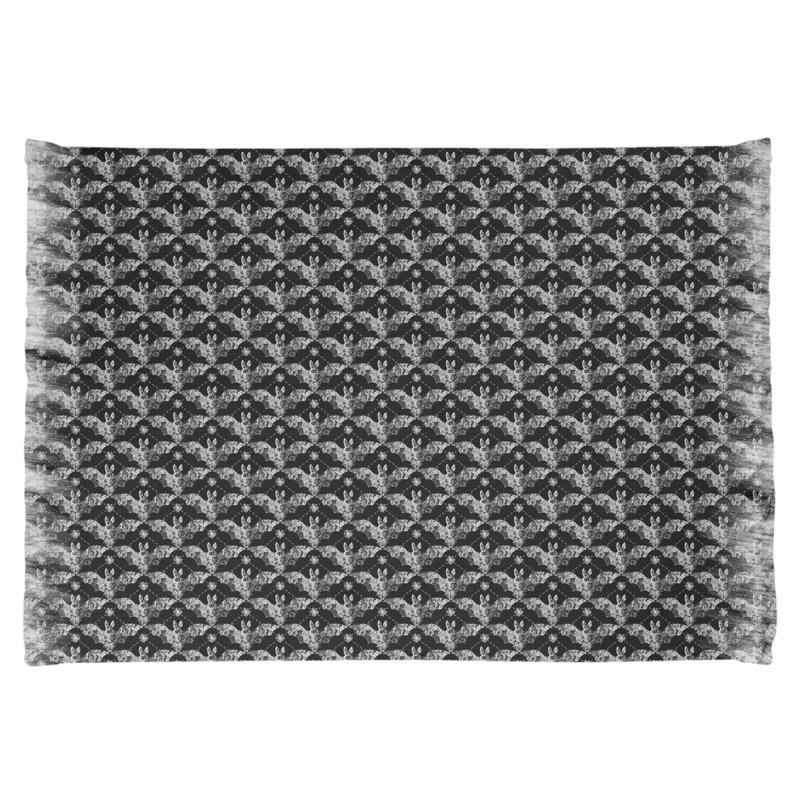 Tapis noir/blanc de salle florale Mcguigan, Non