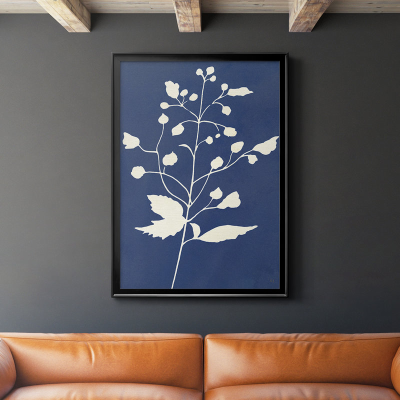 «Night Sky Silhouette II», toile encadrée de qualité supérieure - prête à être accrochée, L 18,5 po x H 24,5 po, Noir