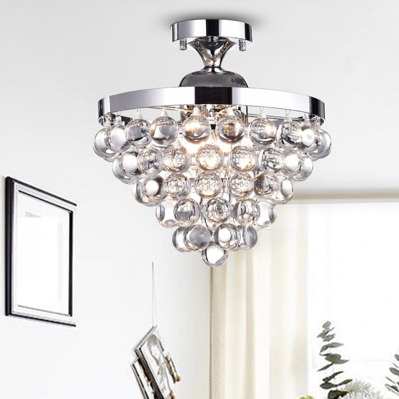 Braylon Glass Semi Flush Mount
