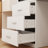 Makeup Vanity Desk with Adjustable Lighted Mirror, Hidden Jewelry Storage and Drawers, Modern Bedroom Dressing Table-395436224