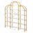 Modern 74.8 Inch 5 Tiers Bookcase Bookshelf, Multi-Functional Display Shelf With Round Top