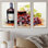 «Balayage de bourgogne bordeaux», art mural vin
