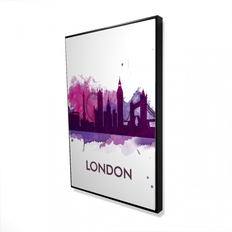 "Silhouette mauve de Londres"