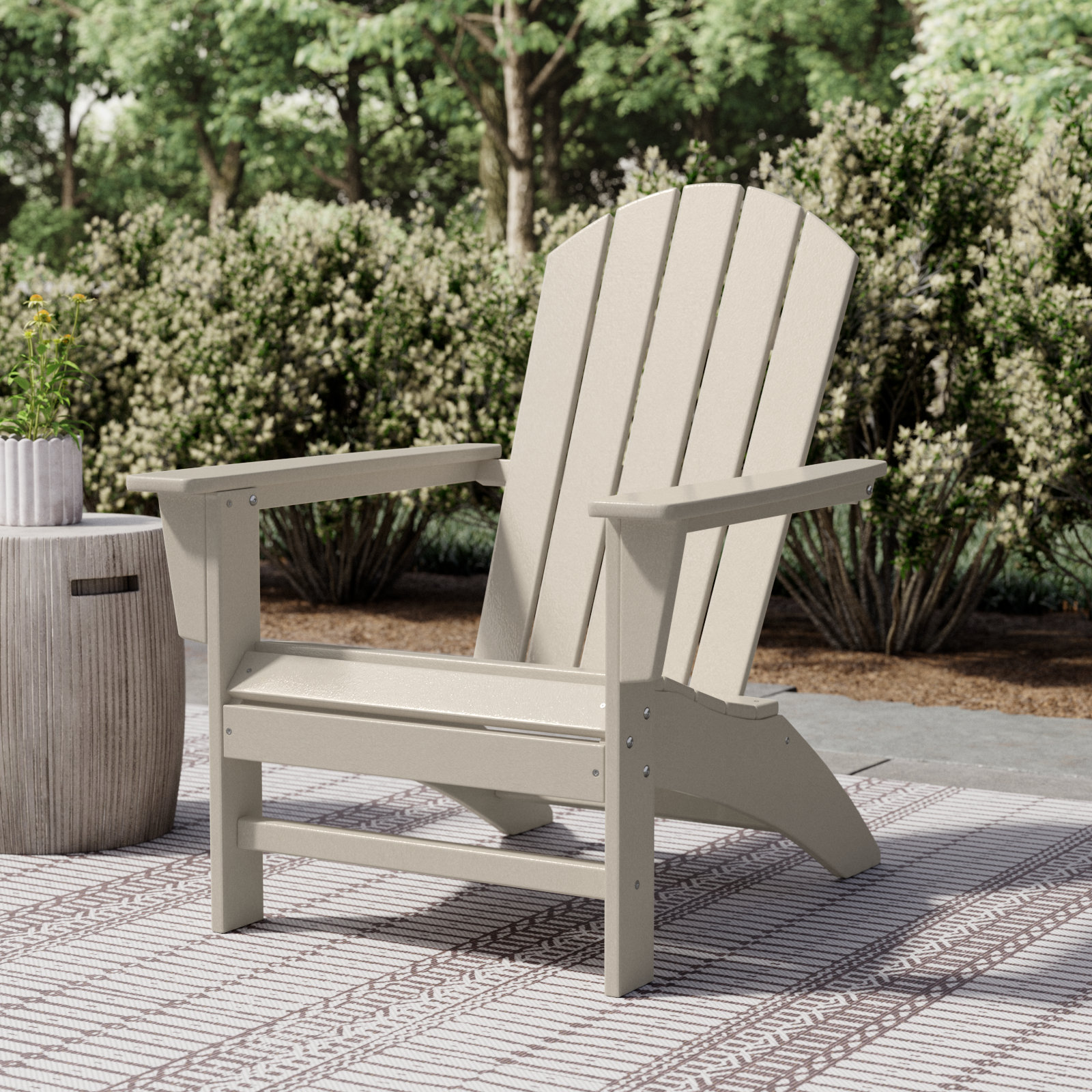 POLYWOOD® Nautical Adirondack Chair, Sand