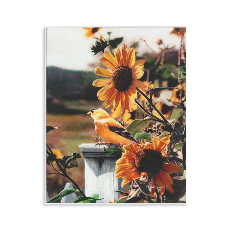  «Canary Bird & Sunflowers», art mural par Kevin Daniel