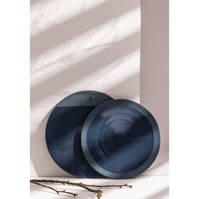 Bahia Stoneware Dinner Plate, Bluestone