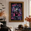 Art gothique sur toile, "Goth Girl with Neon"-365041316