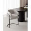 Chaise rembourrée en cuir gris clair Augusta-100919012