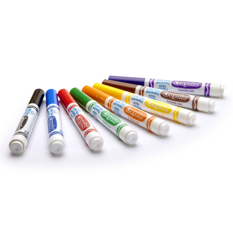 Washable Colouring Markers 8 Colours