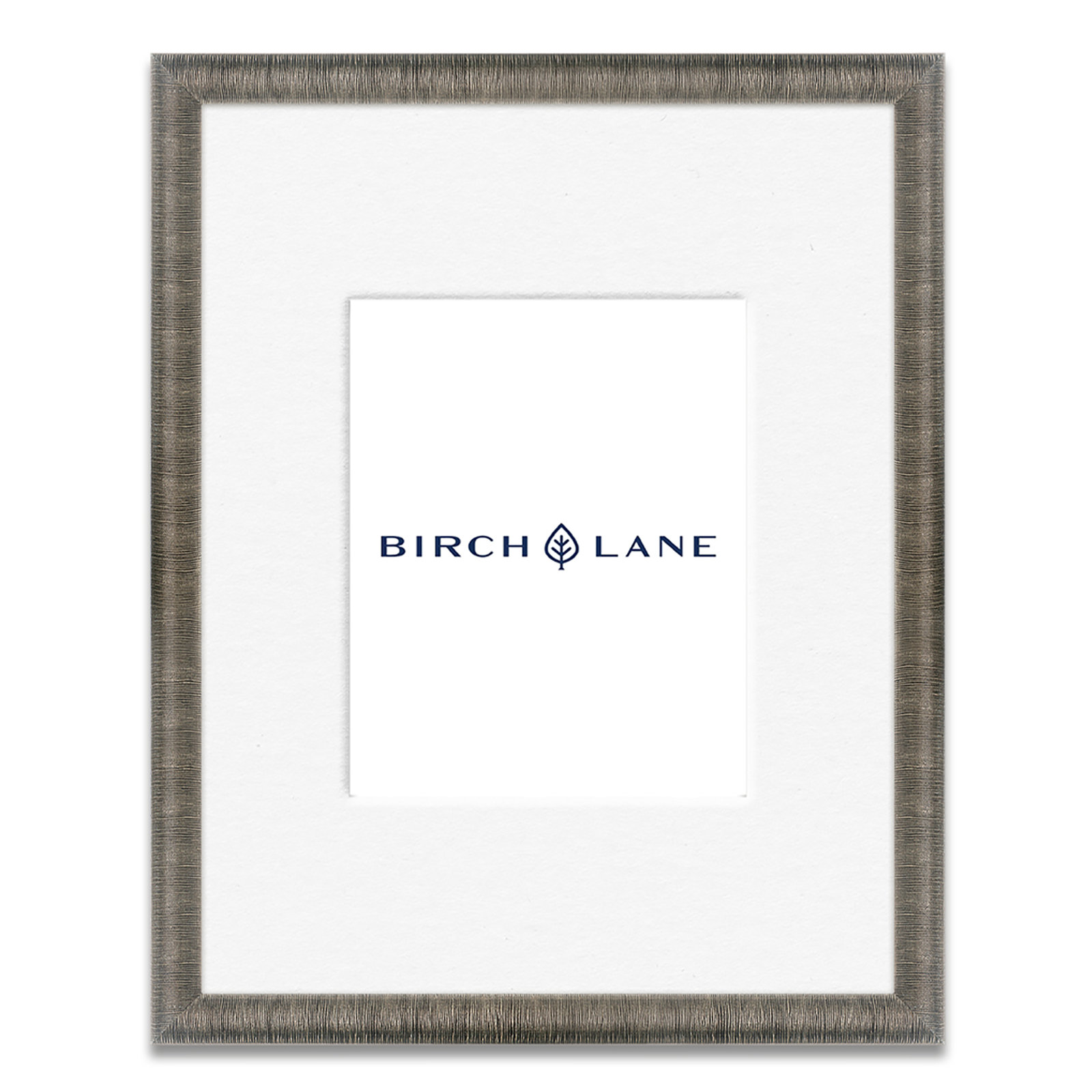 Chopra Wood Picture Frame with Mat, Fog, 8" x 10"