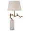 Pisidia 32.28" Antique Brass/White Table Lamp