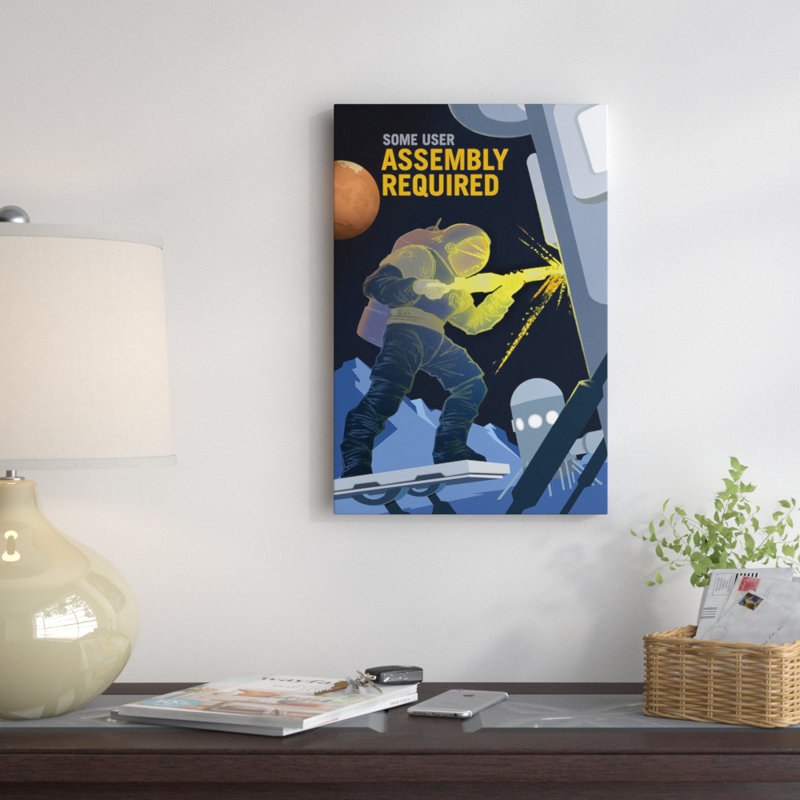 Assemblage requis par certains utilisateurs de la NASA - Giclée sur toile tendue avec châssis, H 12 po x l 8 po x P 0,75 po