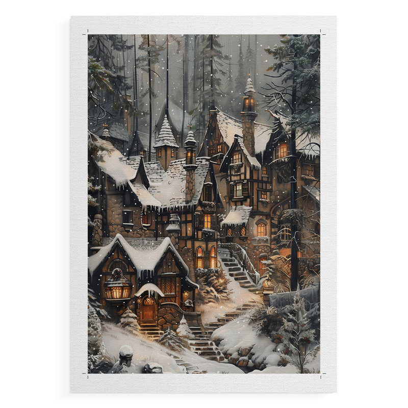 Christmas Holiday DC DCXV - Impression sur toile seulement - NON-CADRE, H 48 po x l 32 po