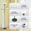71" torchiere floor lamp with 3 71" LED bulbs-2119116300