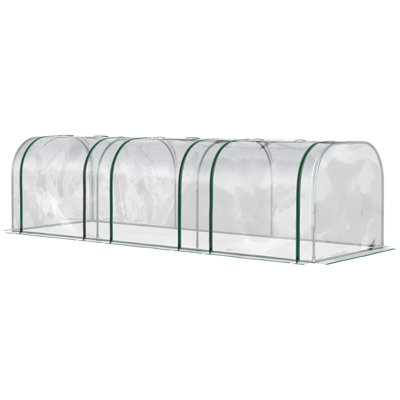 Outsunny 10' X 3' X 2.5' Mini Greenhouse