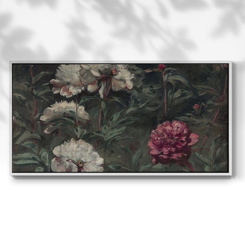 Botanical Series-CDL XXXV- Toile tendue avec châssis tendue, prête à être accrochée, H 21 po x l 41 po