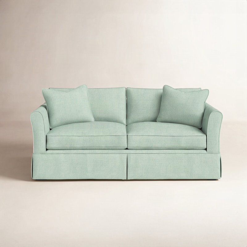 Shelby Upholstered 60'' Sleeper Sofa, Canvas Spa Sunbrella® Canvas