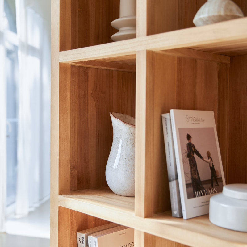 215cm H x 100cm W Solid Wood Bookcase