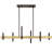 Arkeem 6 - Light Dimmable Linear Chandelier-850587965