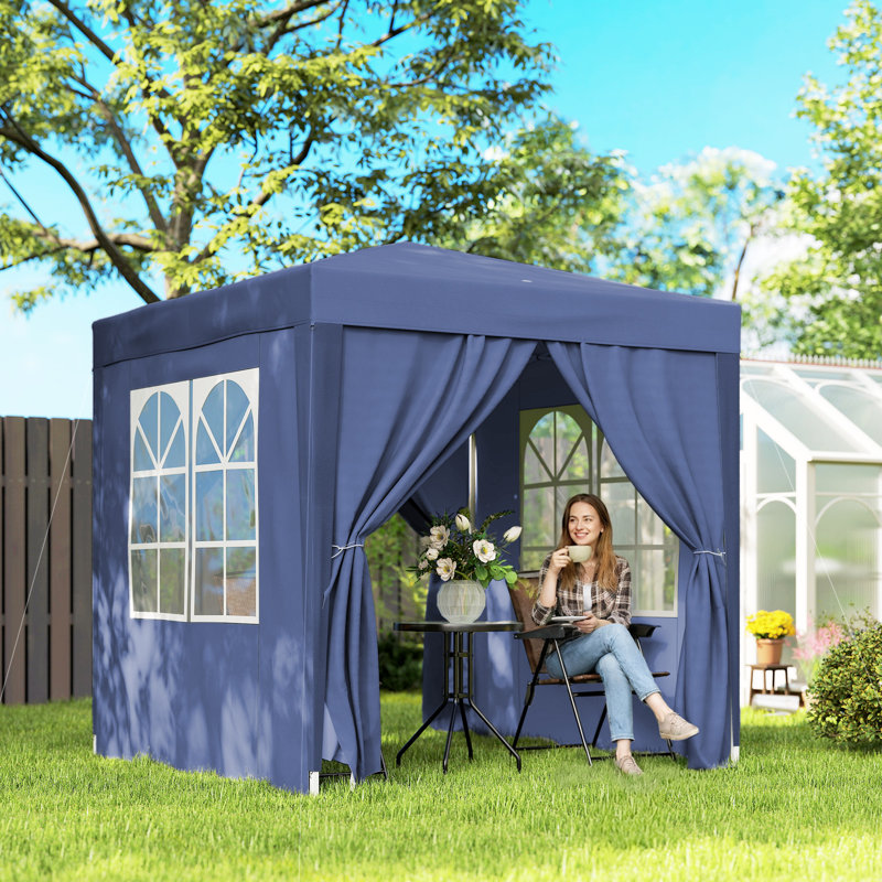 2m x 2m Steel Pop-Up Gazebo, Blue