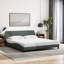 Structure de lit vidaXL gris foncé 100 x 190 cm-97706082-97706083