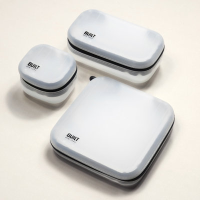 Built Reusable 3 Container Food Storage Set, Silicone