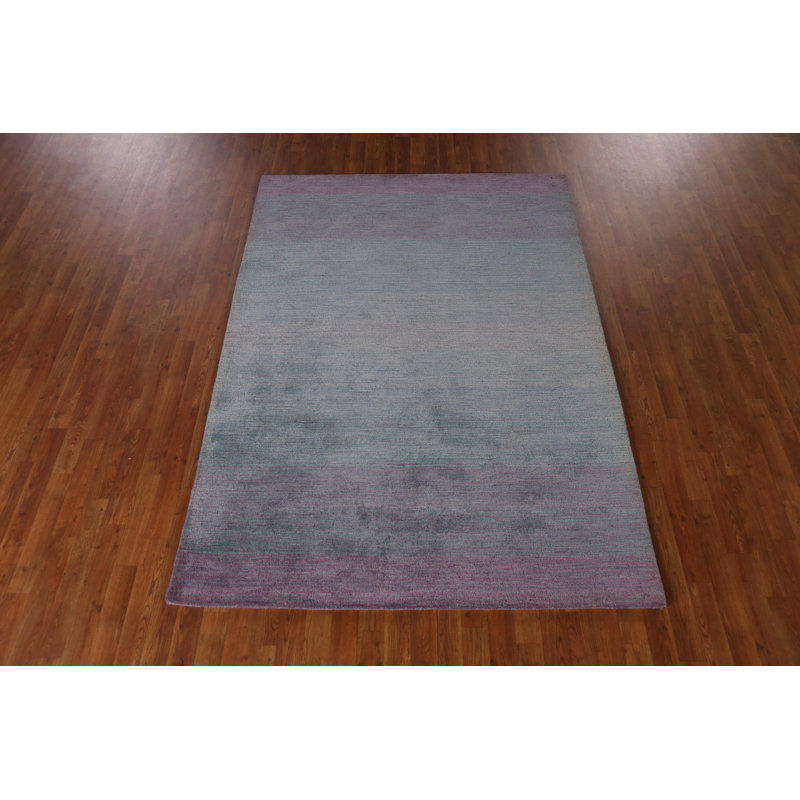 Contemporary Gabbeh Indian Area Rug 5x8