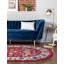 Tapis traditionnel de couleur magenta Burgettstown-2076359961