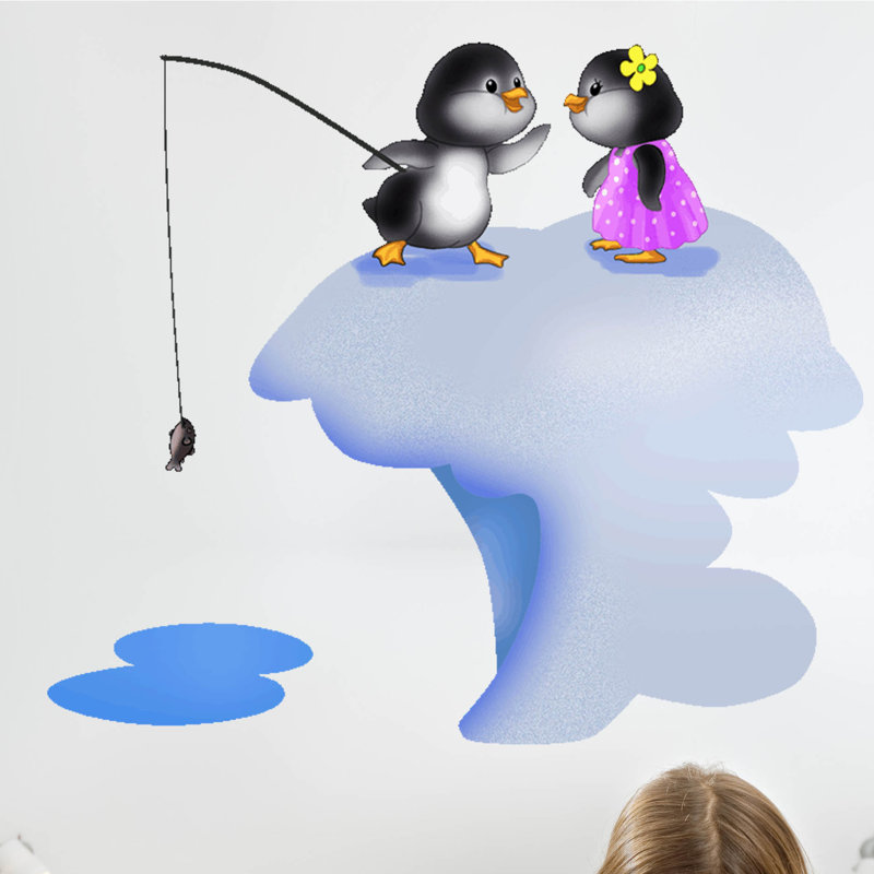 Animals Non-Wall Damaging Wall Decal, 20.5" H x 24" W