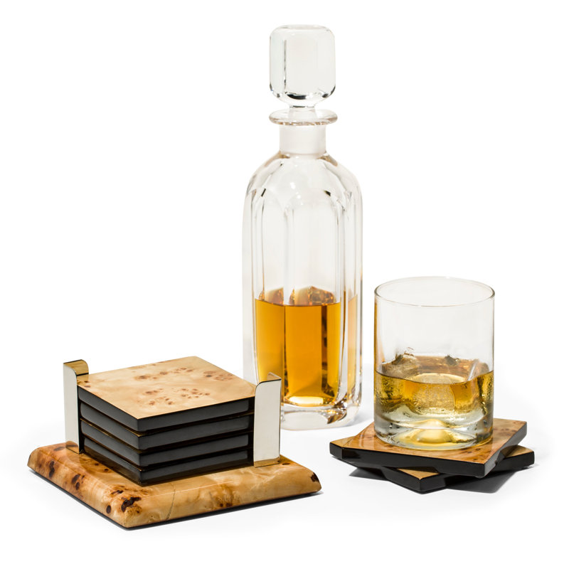 Coaster Set With Holder