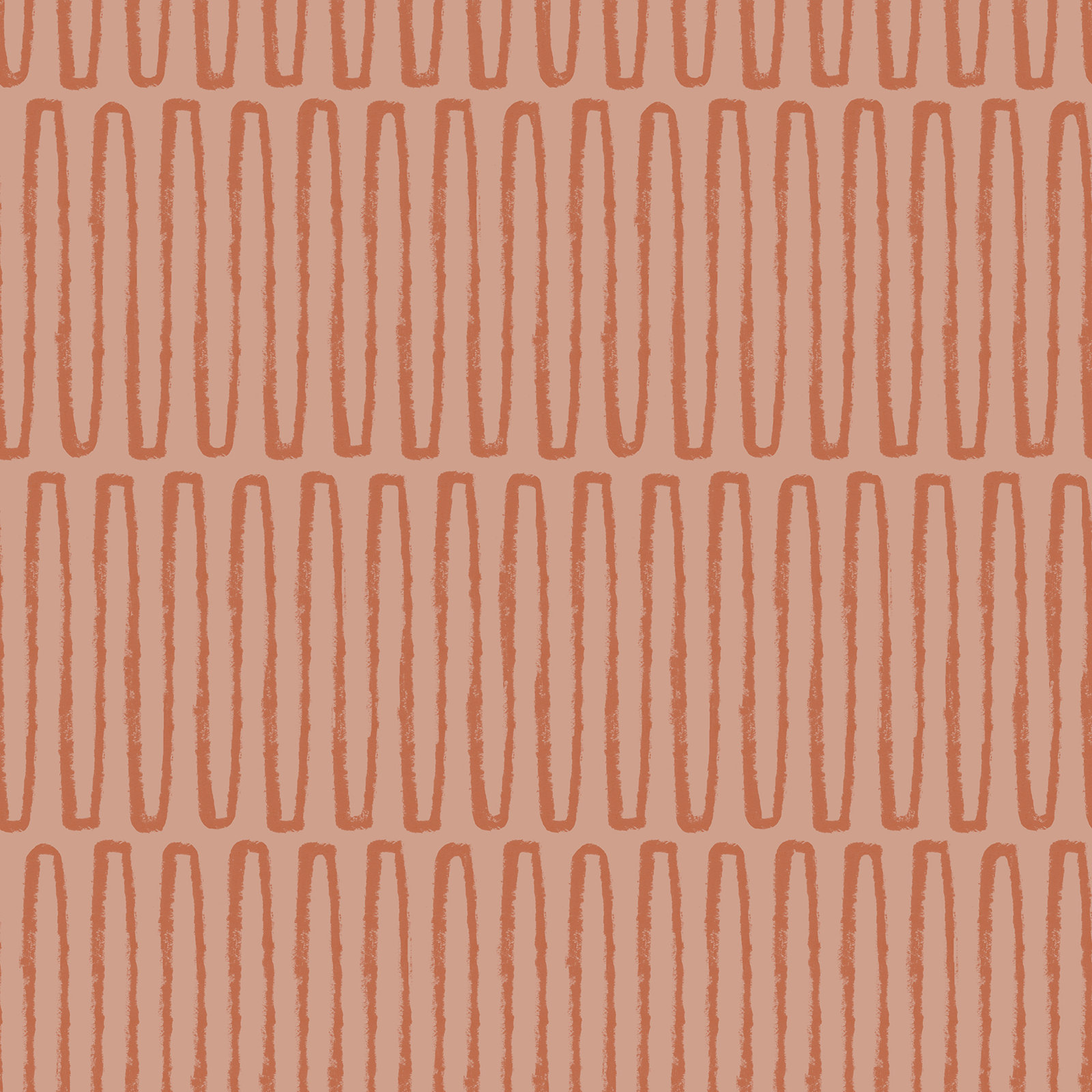 Anika Modern Geometric Wallpaper, Coral