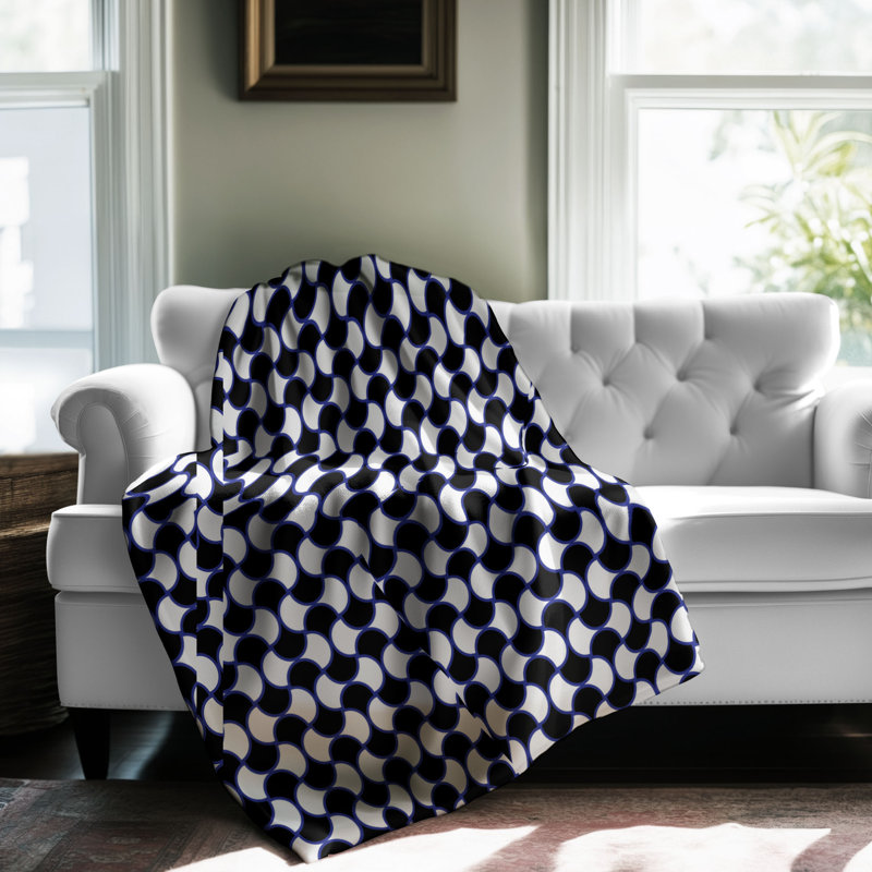 Bleu impérial - couverture en sherpa de qualité supérieure 1 pièce, Grand lit