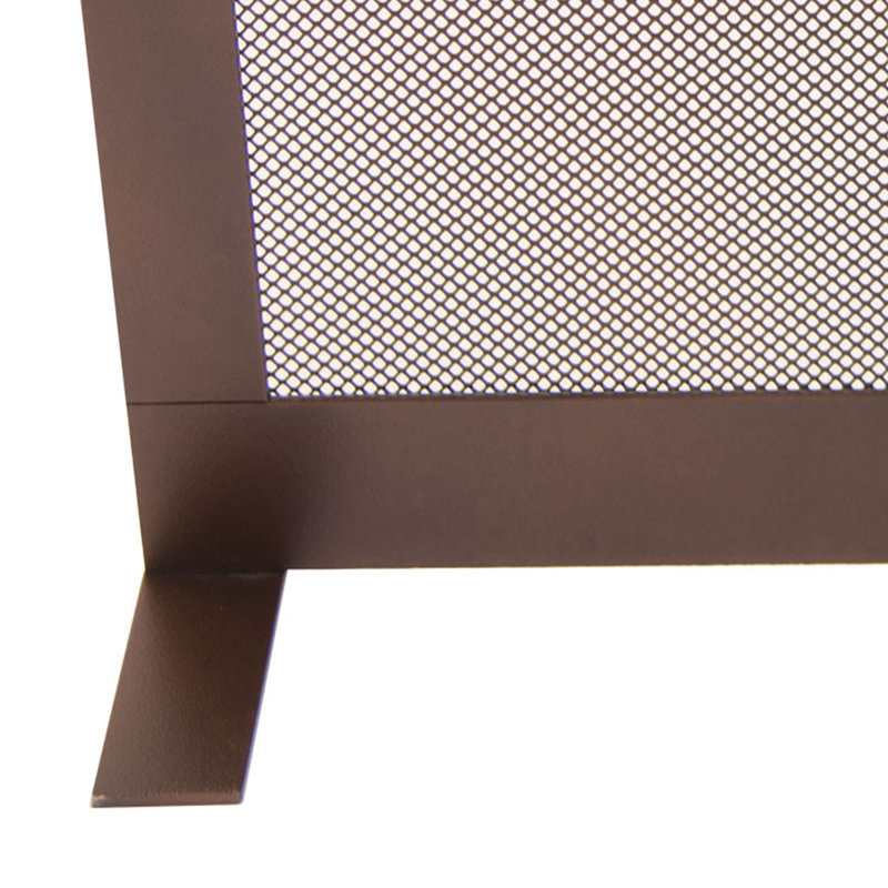 Andriy Metal Single Panel Fireplace Screen