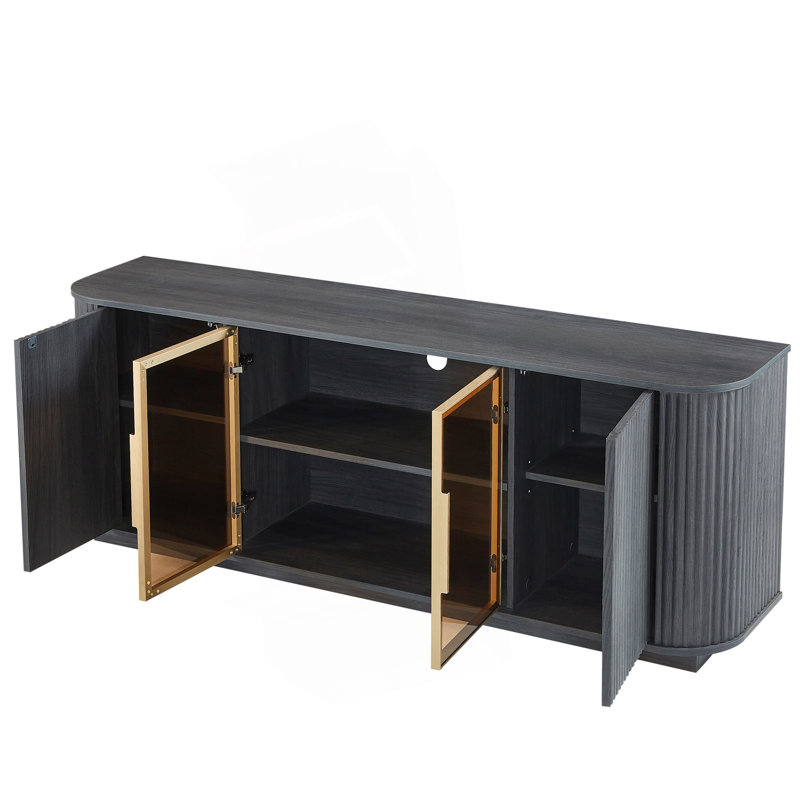 Armoire de rangement à rayures verticales Wavy