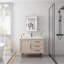 Armoire de salle de bain à miroir murale à DEL avec anti-buée, étanche, à intensité variable et tablettes de rangement