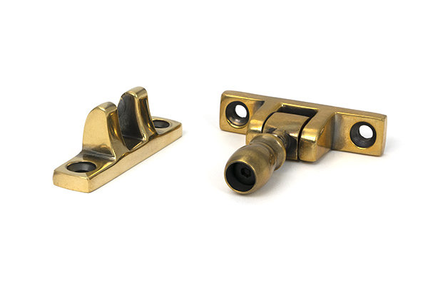 Mushroom Brighton Fastener - Narrow (Square), Aged Brass