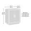 Armoire de rangement, finition grise