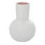 Cosmoliving By Cosmopolitan White Ceramic Modern Vase, 8" X 11"