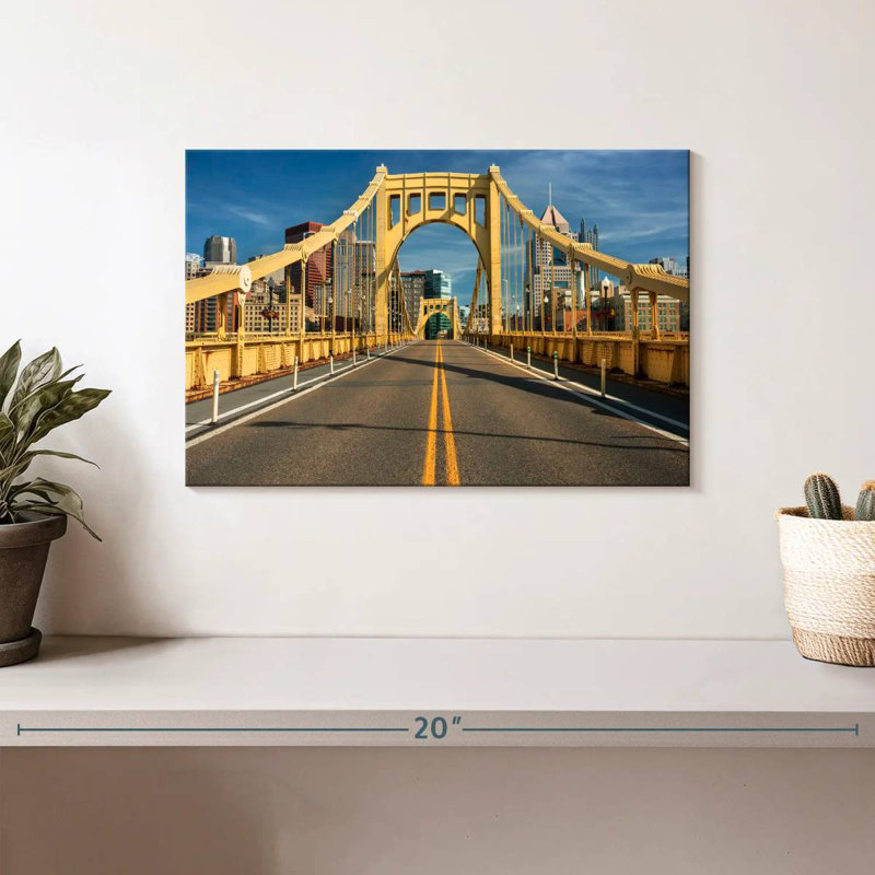 Mehar The Roberto Clemente Bridge, 8" H x 12" W