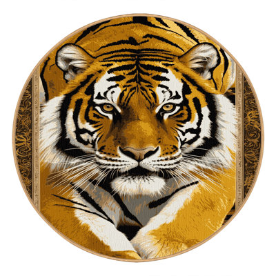  Tapis lavable Golden Tiger Big Cats