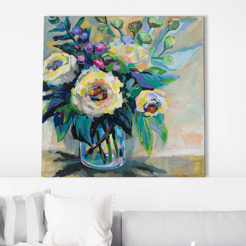 Ravi - Peinture, Toile tendue, H 36 po x l 36 po x P 1,5 po