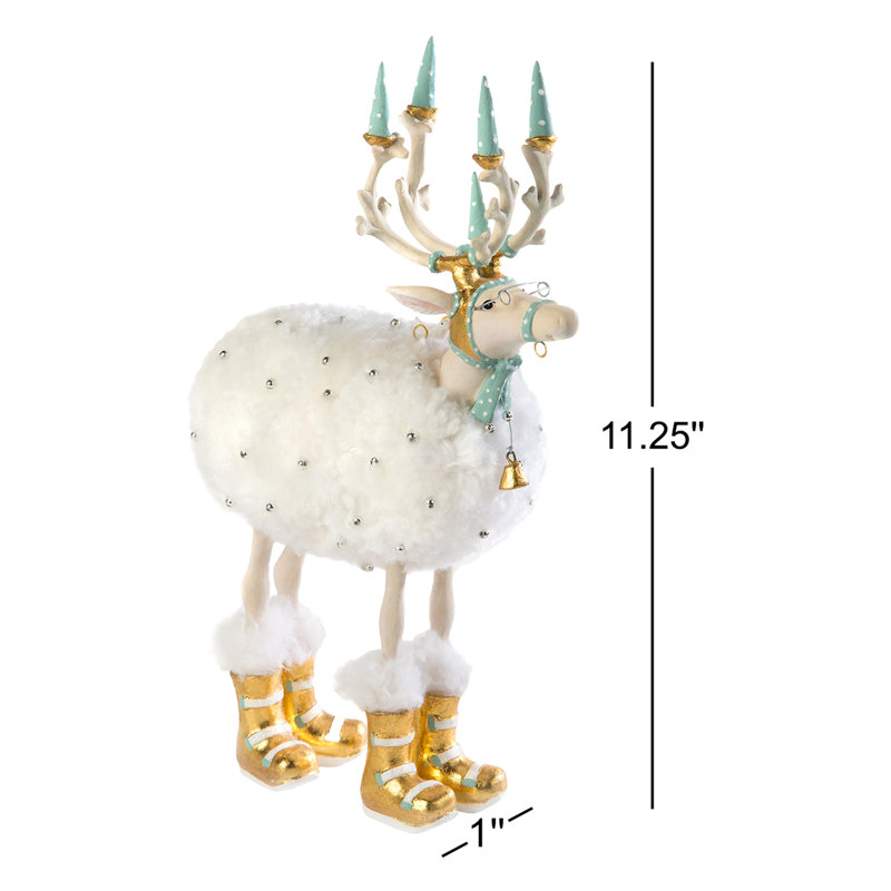 Patience Brewster Moonbeam Blitzen Reindeer Figure