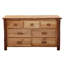 Commode à sept tiroirs Fireside Lodge Hickory Log - cannelle - ligne Premium-1840411939